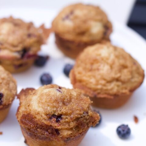 Blueberry Muffin-Barefoot Contessa Streusel Blueberry Muffins