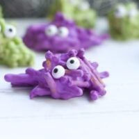 Chocolate Covered Pretzel Monsters Halloween Treat