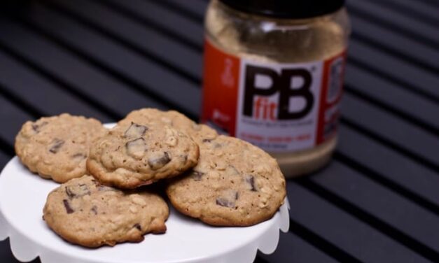 Baking with Peanut Butter Powder: Peanut Butter Oatmeal Chocolate Chip Cookies