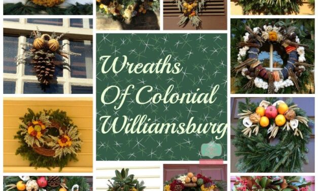 Christmas Wreaths of Williamsburg–Using natural elements to create wreaths