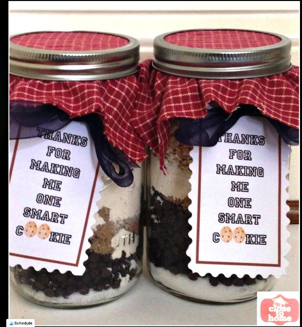 Teacher Appreciation, cookie in jar free printable