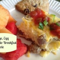 Sausage, potato and Egg Breakfast Casserole