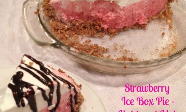 Strawberry Ice Box Pie Lightened UP