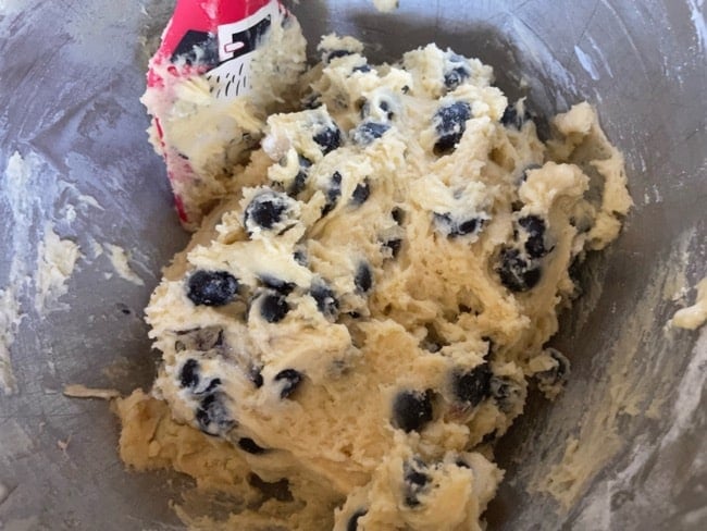 mixed make ahead muffin batter