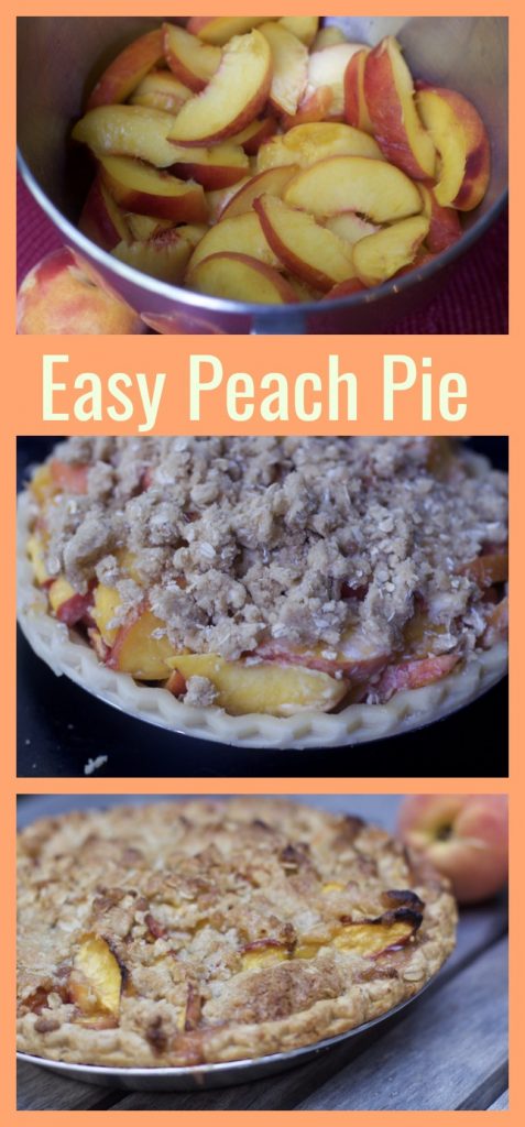 Easy Peach Pie Recipe PIn