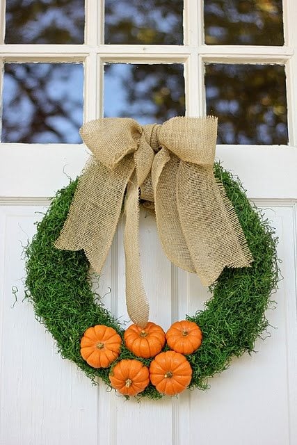 grass fall wreath idea