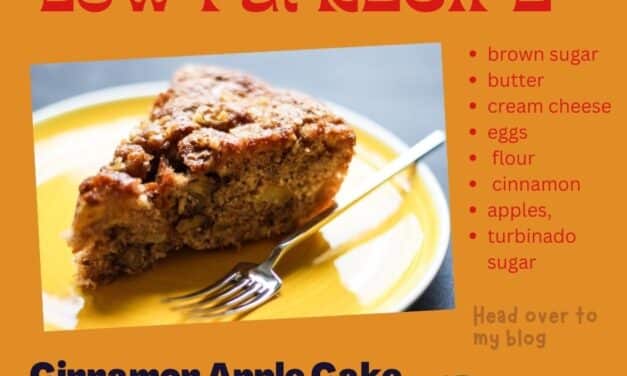 Amazing Low fat Cinnamon Apple Cake