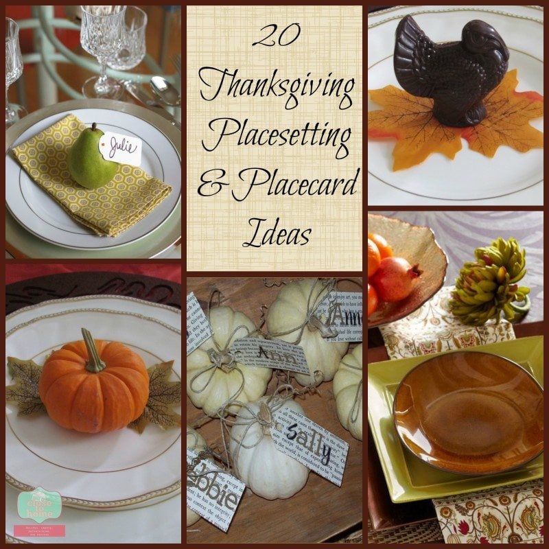 Thanksgiving place settings