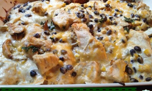 Green Chili Chicken Enchilada Casserole Recipe