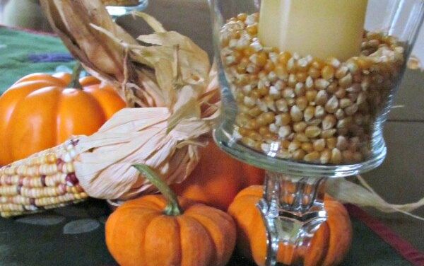 Fall Dollar Store Crafts: DIY Glass Candle Holders