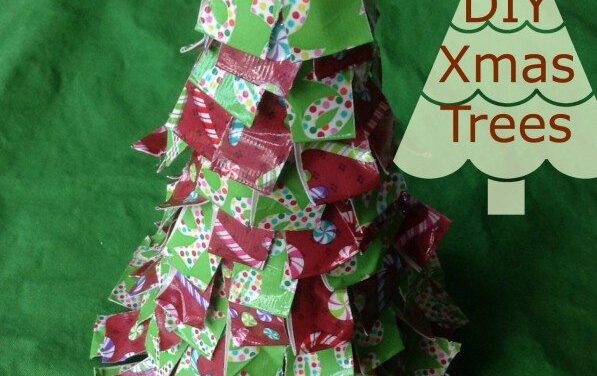 DIY Christmas Trees Holiday Duck Tape Crafts