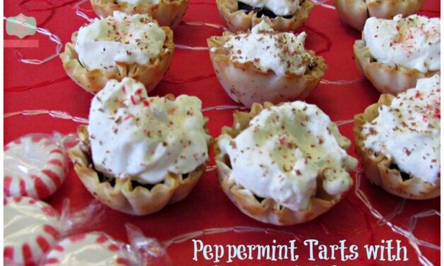 Easy Holiday Dessert Recipes- Chocolate Tarts with Peppermint Creme