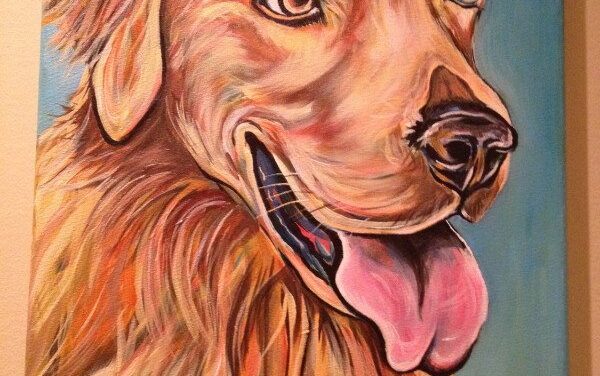Custom Pet Portraits and Hand Painted Dog Ornmanents