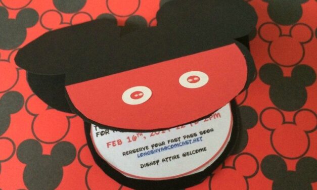 Make these Adorable Mickey Mouse Invitations In Minutes