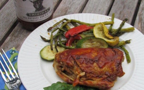 Easy Oven Baked BBQ Chicken with Jarred BBQ Sauce