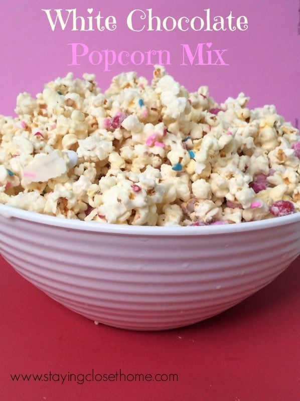 White chocolate popcorn