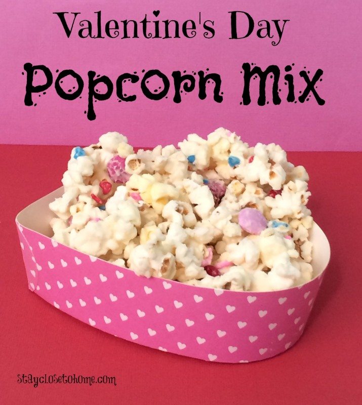 Valentine’s Day Treat– White Chocolate Popcorn