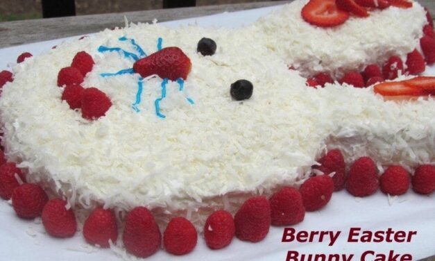 Easter Dessert Ideas- Berry Filled Bunny Cake Tutorial