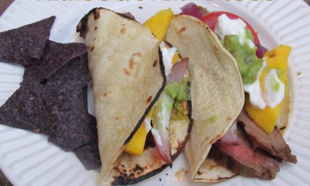 Uniquely Paired Tacos Mango and Flank Steak Tacos