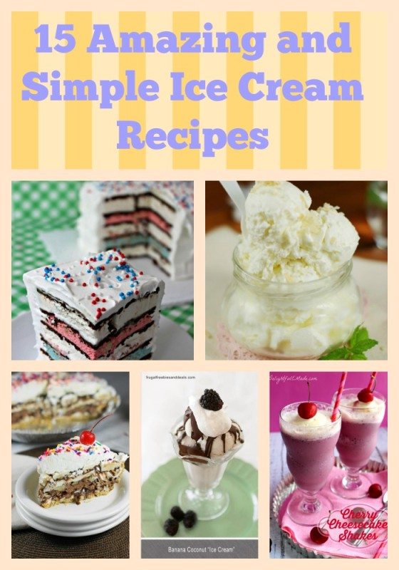 Homemade Ice Cream Recipes: This list of 16 Homemade Ice Cream Recipes is ideal for using in our yummy Waffle Ice Cream Tacos! Delicious and fun!