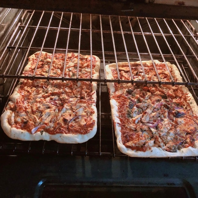Homemade Baked BBQ Chicken Pizza