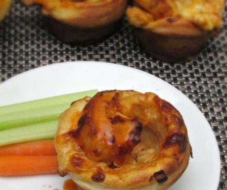 Homemade Buffalo Chicken Pizza Cups Recipe