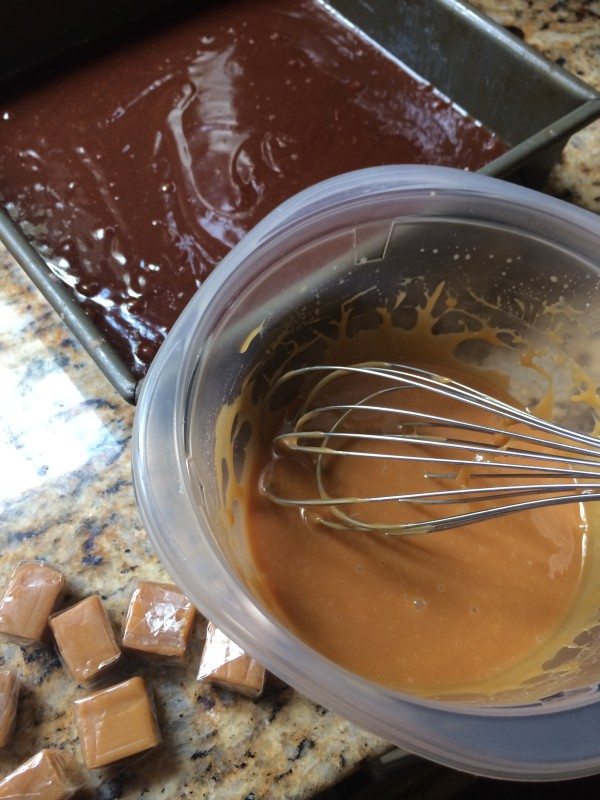 Easy Salted Caramel Brownies From a Box Mix