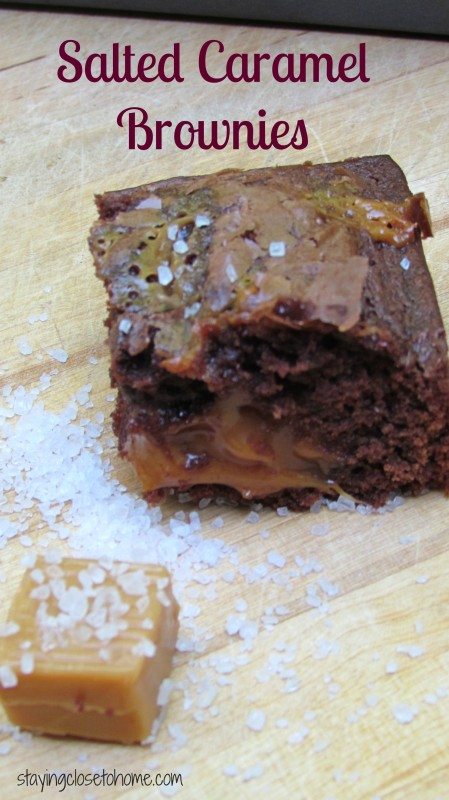 Easy Salted Caramel Brownies From a Box Mix