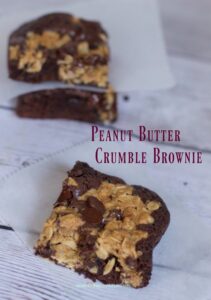 Peanut Butter Crumble Brownie
