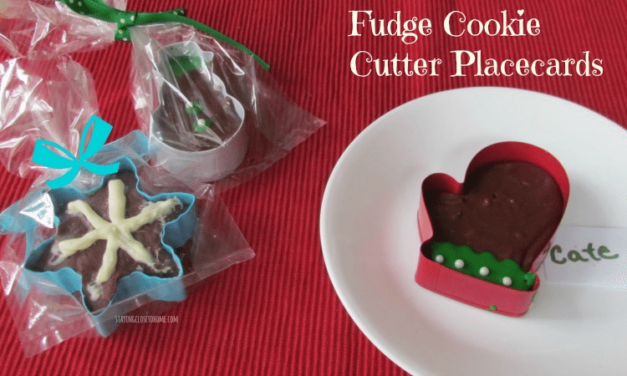 Holiday Recipes: Easy Fudge in Cookie Cutter Place Cards