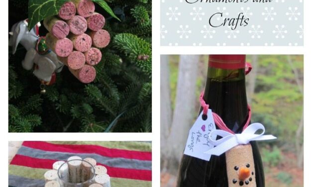 Holiday Wine Cork Crafts and Wine Cork Ornaments