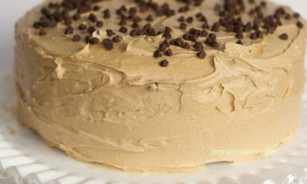 Chocolate Chip Banana Cake with Peanut Butter Frosting