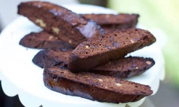 Homemade Chocolate Brownie Biscotti