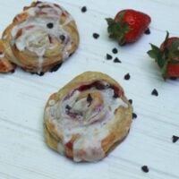 Chocolate Strawberry Sweet Rolls