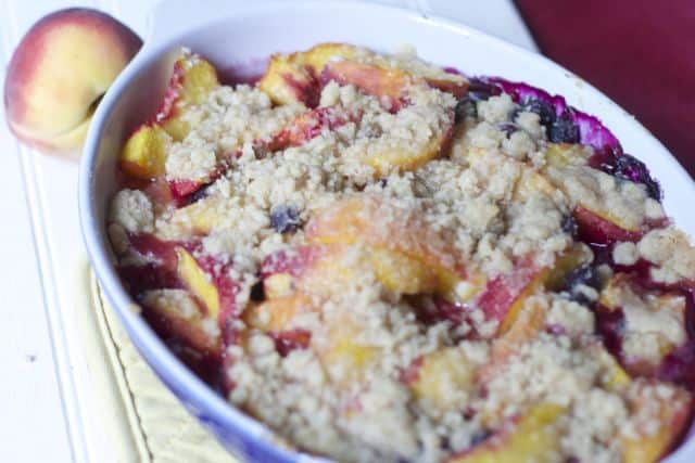 Barefoot Contessa's Peach Blueberry Crumble Recipe