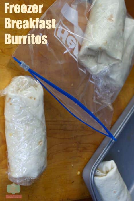 breakfast burritos for the freezer Freezer Food: Breakfast Burritos