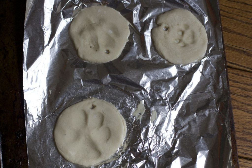 Dog Christmas Decorations with Salted Dough