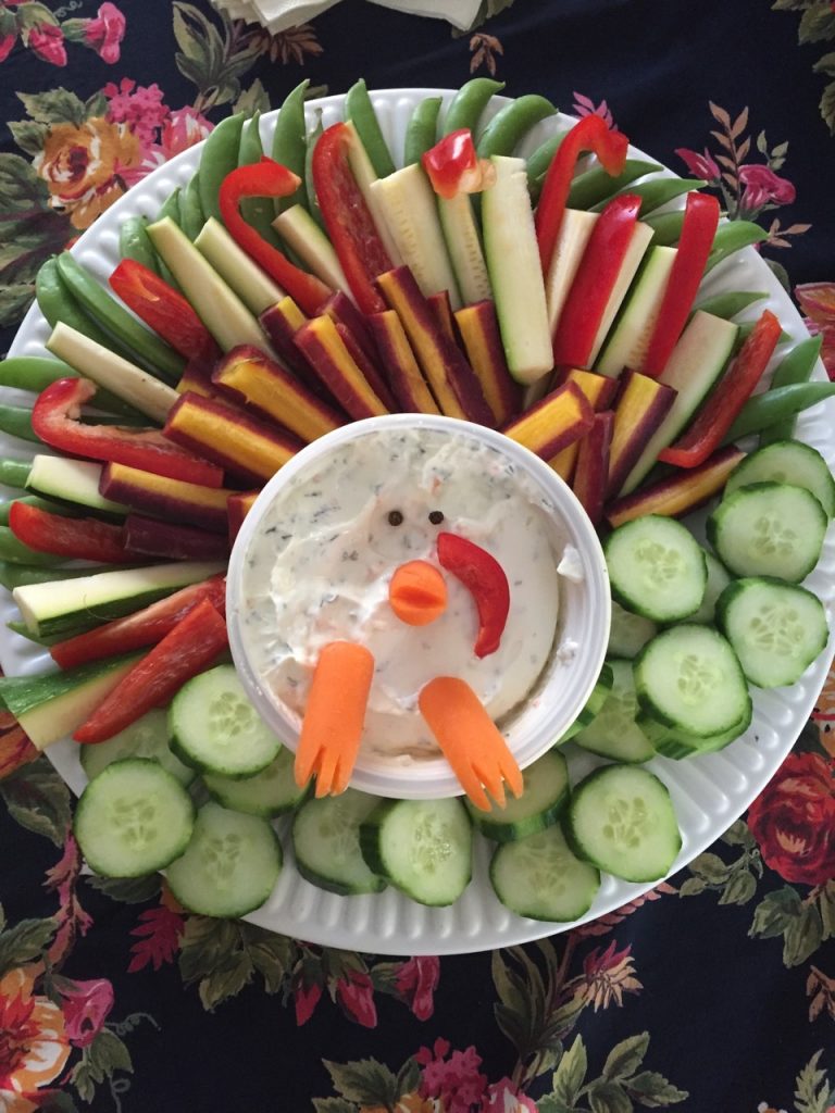 Thanksgiving Turkey Vegetable tray