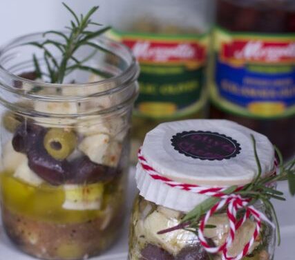Gift in a Jar Appetizer Recipe: Marinated Olive and Cheese Recipe