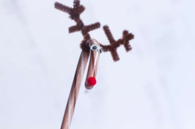 candy cane reindeer craft