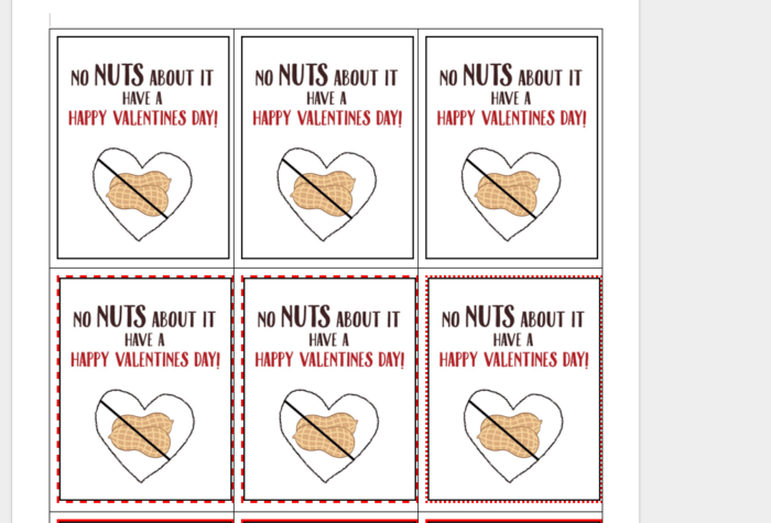 Nut Free Valentines and Free Valentines Printable - Staying Close To Home