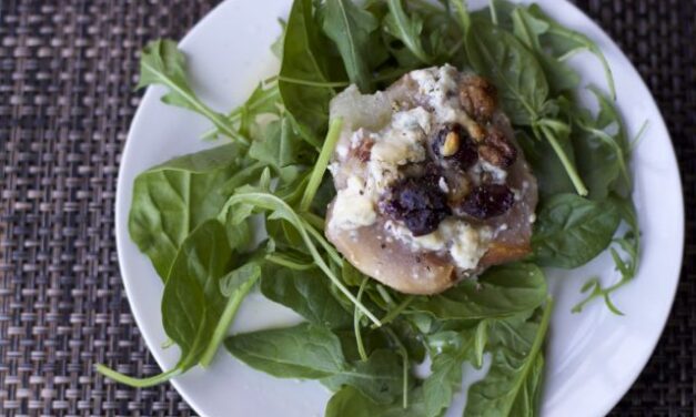Roasted Pears with Arugula Salad Recipe