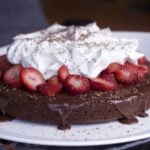 Strawberry chocolate cake
