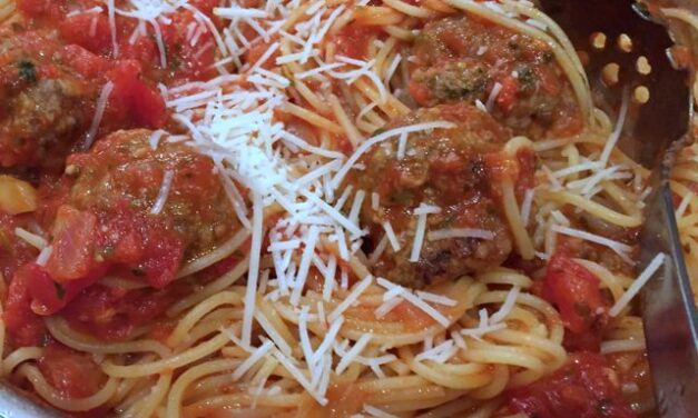 Grandma B’s Italian Meatballs with Pasta Sauce
