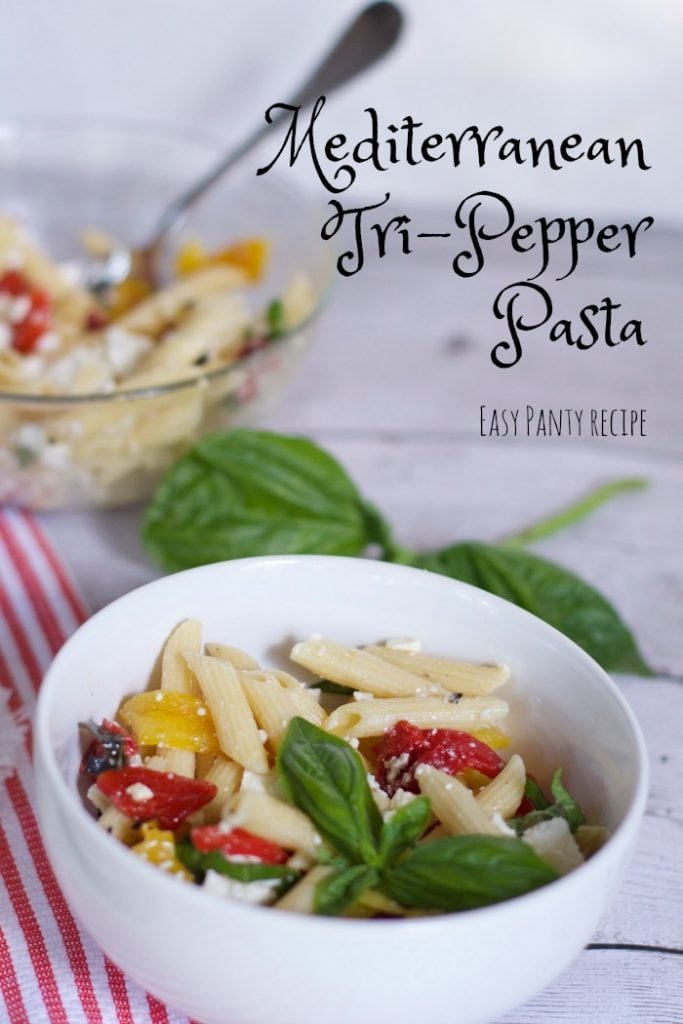 Mediterranean tricolor pepper pasta recipe