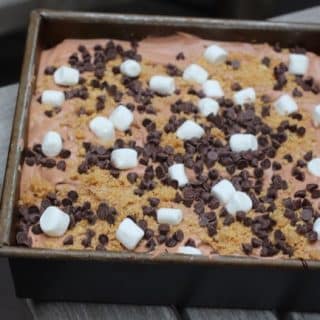 smores pudding cake no bake