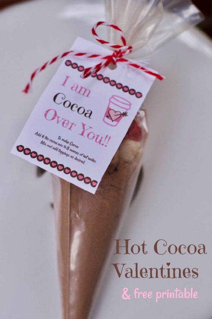 Valentine's Day Gift- Hot Cocoa with FREE Printable