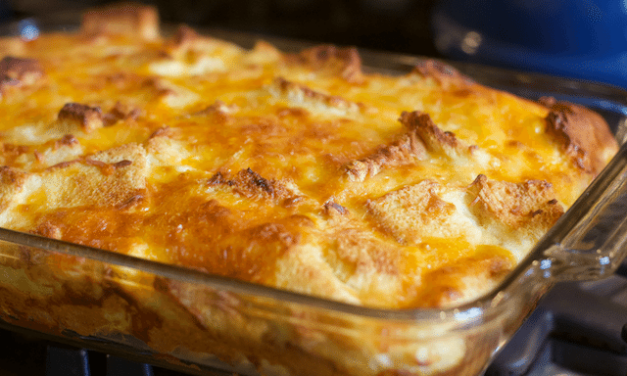 Easy Egg and Cheese Overnight Breakfast Casserole with Bread