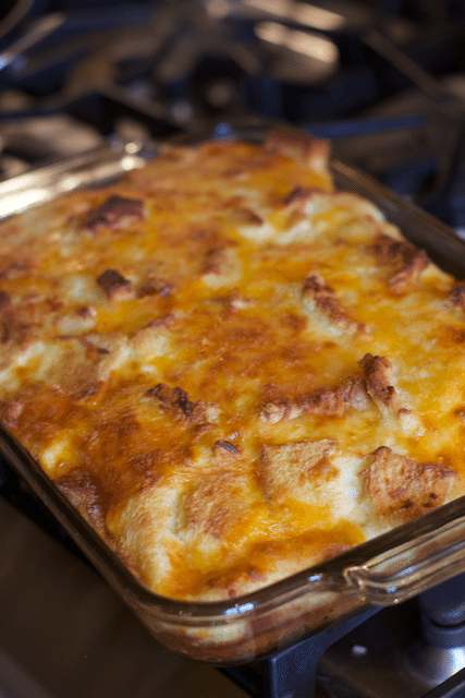 Deliciously Easy Egg and Cheese Overnight Breakfast Casserole