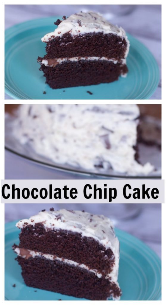 Rich Chocolate Cake with Chocolate Chip Frosting Recipe